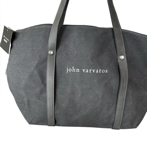 John Varvatos Black Men's Tote Bag - Picture 3 of 7